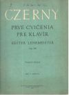 Czerny C. - Prvé cvičenia pre klavír