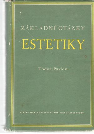 Obal knihy Základní otázky estetiky I.
