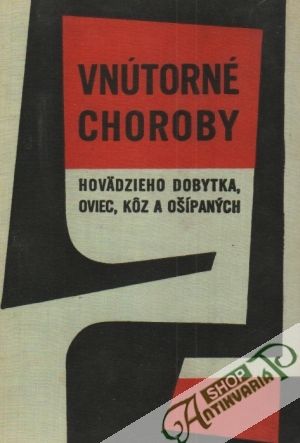 Obal knihy Vnútorné choroby hovädzieho dobytka, oviec,kôz a ošípaných