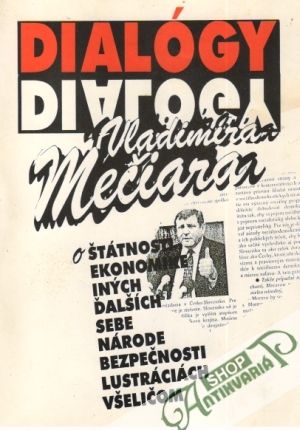 Obal knihy Dialógy Vladimíra Mečiara