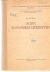 Béder Ján - Dejiny slovenskej literatúry I.