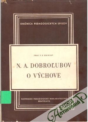 Obal knihy N. A. Dobroľubov o výchove