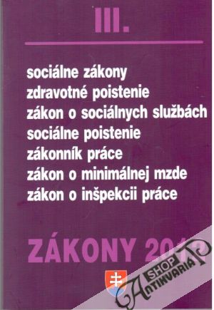 Obal knihy Zákony 2012 - III.