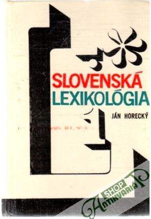 Obal knihy Slovenská lexikológia