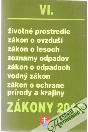 Obal knihy Zákony 2018 VI.