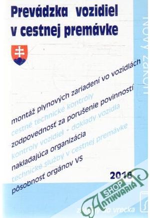 Obal knihy Prevádzka vozidiel v cestnej premávke 2018