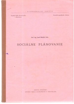 Obal knihy Sociálne plánovanie