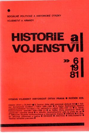 Obal knihy Historie a vojenství 6/1981