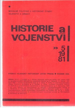 Obal knihy Historie a vojenství 5/1981