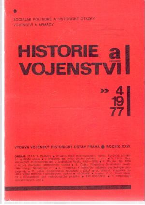 Obal knihy Historie a vojenství 4/1977