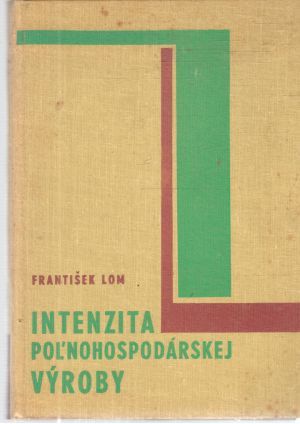 Obal knihy Intenzita poľnohospodárskej výroby