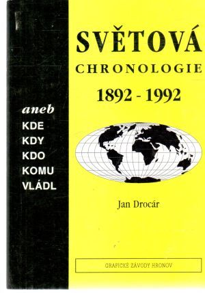 Obal knihy Světová chronologie 1892-1992