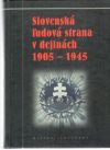 Letz, Mulík, Bartlová - Slovenská ľudová strana v dejinách 1905-1945