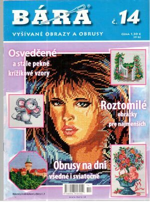 Obal knihy Bára č. 14 - vyšívané obrazy a obrusy