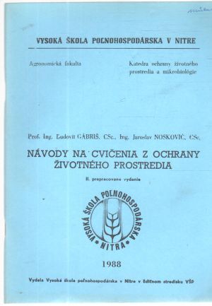 Obal knihy Návody na cvičenia z ochrany životného prostredia