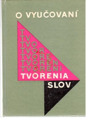 Obal knihy O vyučovaní tvorenia slov