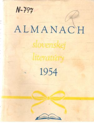 Obal knihy Almanach slovenskej literatúry 1954