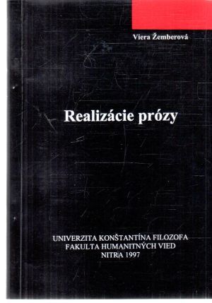 Obal knihy Realizácie prózy