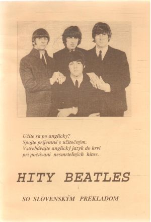 Obal knihy Hity Beatles so slovenským prekladom