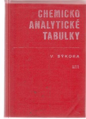 Obal knihy Chemickoanalytické tabulky