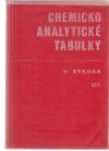 Sýkora Václav - Chemickoanalytické tabulky